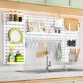 CARLA HOME Pegboard Wall Organizer Kit with 6 Modular Pegboards & 21 Accessories for Kitchen, Office, Gaming V178-36272