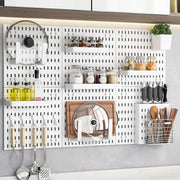 CARLA HOME Pegboard Wall Organizer Kit with 6 Modular Pegboards & 21 Accessories for Kitchen, Office, Gaming V178-36272