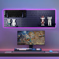 CARLA HOME Pegboard Wall Organizer Kit with 3 Modular Black Panels & 17 Accessories for Gaming, Office & V178-36275