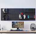 CARLA HOME Pegboard Wall Organizer Kit with 4 Modular Black Pegboards & 19 Accessories for Gaming, Office & V178-36276