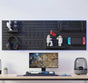 CARLA HOME Pegboard Wall Organizer Kit with 4 Modular Black Pegboards & 19 Accessories for Gaming, Office & V178-36276