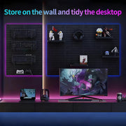 CARLA HOME Pegboard Wall Organizer Kit with 4 Modular Black Pegboards & 19 Accessories for Gaming, Office & V178-36277