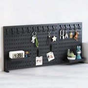 CARLA HOME 2 Pack Desk Pegboard Organizer Kit with Hooks, Tray & Mount Ideal for Office, Gaming Setup & Home V178-36280