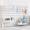 CARLA HOME 2 Pack Desk Pegboard Organizer Kit with Hooks, Tray & Mount Ideal for Office, Gaming Setup & Home V178-36281
