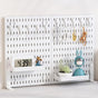 CARLA HOME 2 Pack Desk Pegboard Organizer Kit with Hooks, Tray & Mount Ideal for Office, Gaming Setup & Home V178-36281