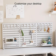 CARLA HOME 2 Pack Desk Pegboard Organizer Kit with Hooks, Tray & Mount Ideal for Office, Gaming Setup & Home V178-36281