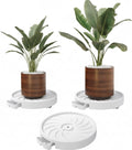 CARLA HOME 2-Pack Rolling Plant Stand with 360 degrees Wheels for Indoor Pots (26 cm) V178-36286