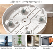 CARLA HOME 2-Pack Rolling Plant Stand with 360 degrees Wheels for Indoor Pots (26 cm) V178-36286