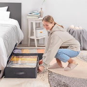 CARLA HOME 4 Pack Underbed Storage Bins with 90L Large Capacity Storage Containers for Comforters, Linen, V178-36294