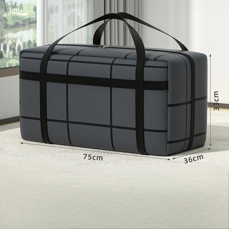 CARLA HOME 2-Pack 180L Extra Large Moving Storage Bags with Handles & Duty Zippered for Clothes, Travel, V178-36297