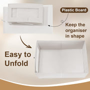 CARLA HOME 6 Pack Closet Storage Bins with Clear Window for Shelves, Clothes, Toys, Wardrobe & Bedroom V178-36298