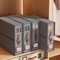 CARLA HOME Bed Sheet Organizer Set of 4 with Handle & Window for Covers, Pillowcases, Blankets, Clothes & V178-36299
