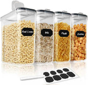 CARLA HOME Airtight Cereal Storage Containers BPA-Free Food Dispensers with Pouring Lids for Pantry & Kitchen V178-36305
