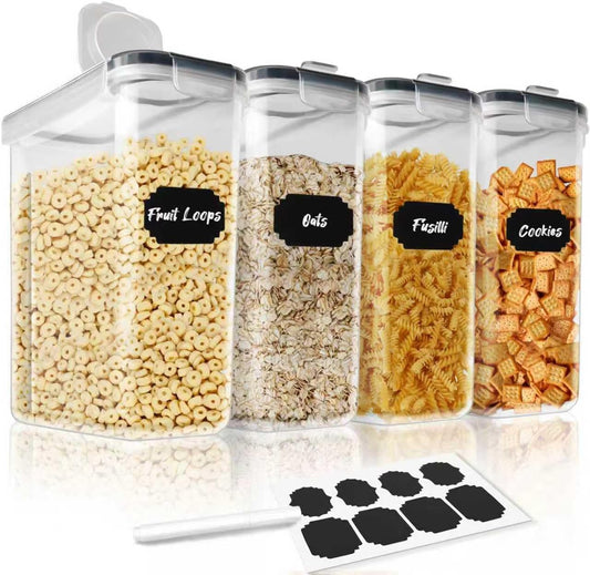 CARLA HOME Airtight Cereal Storage Containers BPA-Free Food Dispensers with Pouring Lids for Pantry & Kitchen V178-36305