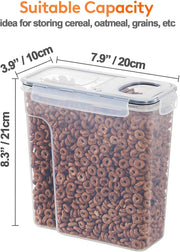 CARLA HOME Airtight Cereal Storage Containers BPA-Free Food Dispensers with Pouring Lids for Pantry & Kitchen V178-36305