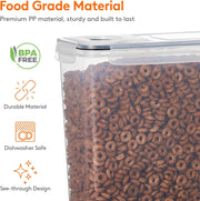 CARLA HOME Airtight Cereal Storage Containers BPA-Free Food Dispensers with Pouring Lids for Pantry & Kitchen V178-36305