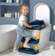 CARLA HOME Potty Training Seat with Step Stool Ladder with Anti-Slip Design, Soft Cushion & Foldable V178-36306