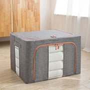 CARLA HOME 3 pack Large Clothes Storage Bins with Lids for Clothing, Bedding, Blankets, Toys (66L capacity - V178-36307