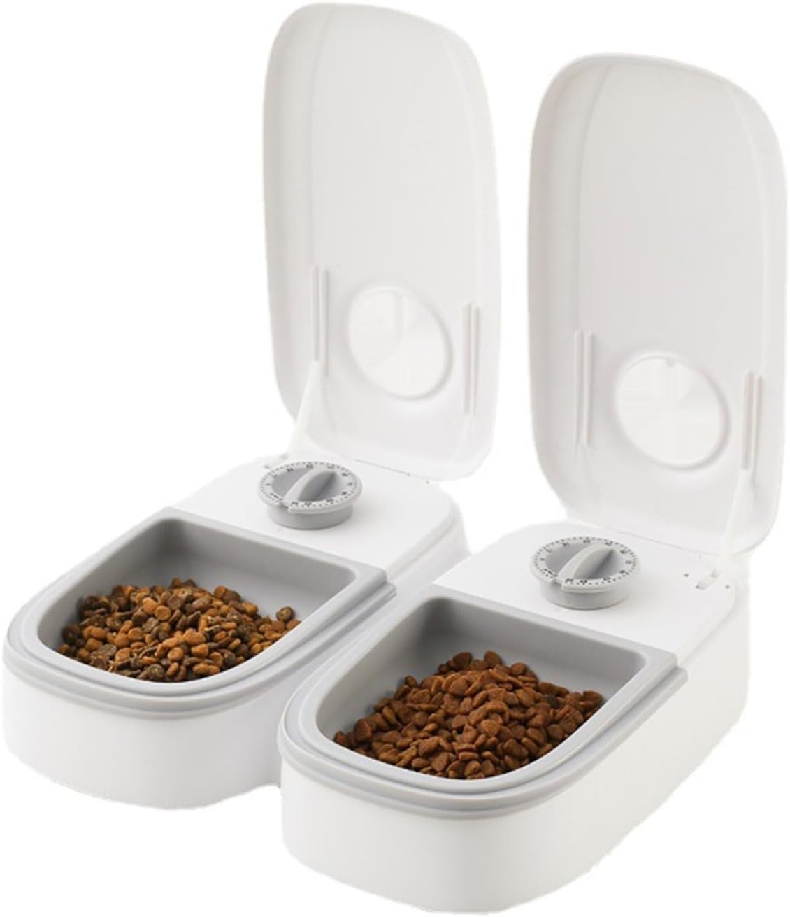 CARLA HOME 2 Meal Automatic Pet Feeder with Timer for Cat & Dog Wet & Dry Food (Dual Bowl 700ML) V178-36309