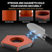 CARLA HOME Rolling Knife Sharpener Kit with 5 Magnetic Angles (12 degrees/15 degrees/17 degrees/19 degrees/22 V178-36310