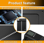 CARLA HOME Automatic Chicken Coop Door with Timer & LCD Screen, Anti-Pinch Safety, Easy Battery Operation & V178-36311