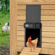 CARLA HOME Automatic Chicken Coop Door Opener with Timer Control, Anti-Pinch Protection, LCD Display & V178-36314