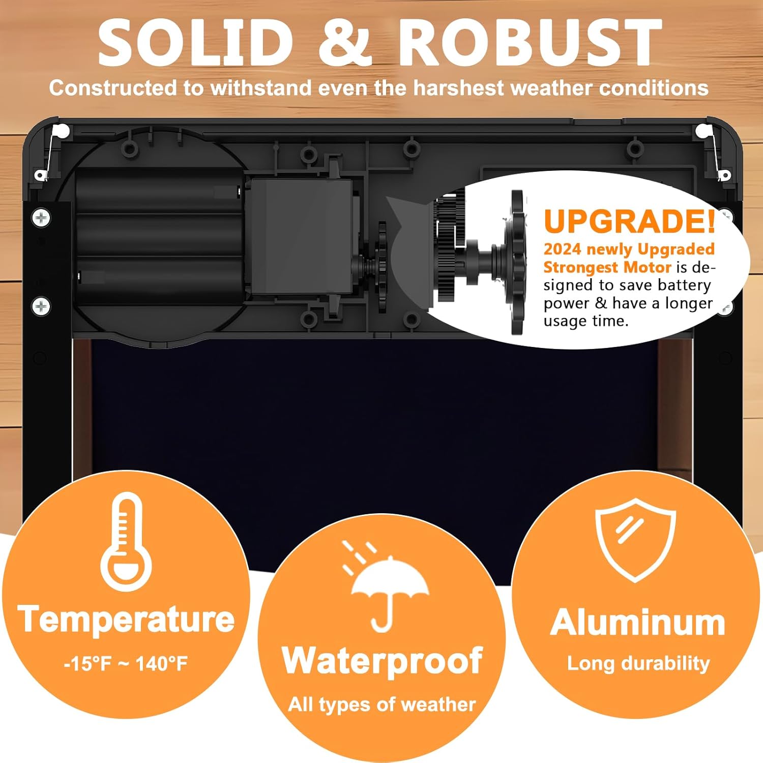 CARLA HOME Automatic Chicken Coop Door Opener with Timer Control, Anti-Pinch Protection, LCD Display & V178-36314
