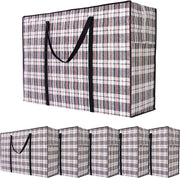 CARLA HOME 6 Pack Large Moving Storage Bags with Zipper & Handles for Clothes, Bedding, Blankets, Dorm & V178-36315