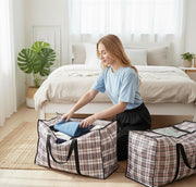 CARLA HOME 6 Pack Large Moving Storage Bags with Zipper & Handles for Clothes, Bedding, Blankets, Dorm & V178-36315