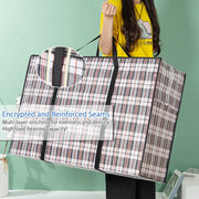 CARLA HOME 6 Pack Large Moving Storage Bags with Zipper & Handles for Clothes, Bedding, Blankets, Dorm & V178-36315