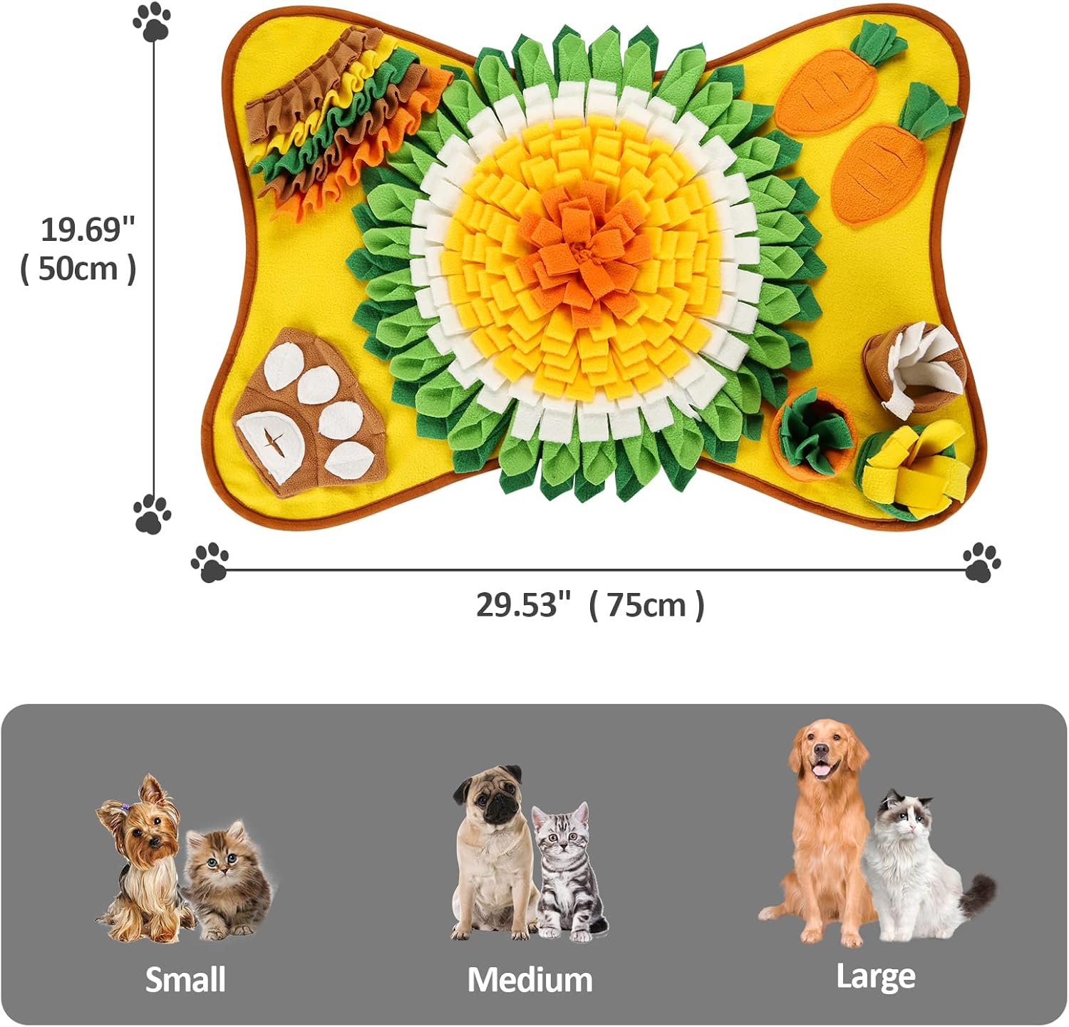 CARLA HOME Snuffle Interactive Feeding Mat Toy for Dogs & Pets V178-36317