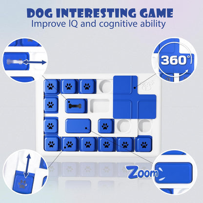 CARLA HOME Interactive Dog Puzzle Toy Slow Feeder Treat Dispenser for Dogs & Cats V178-36319