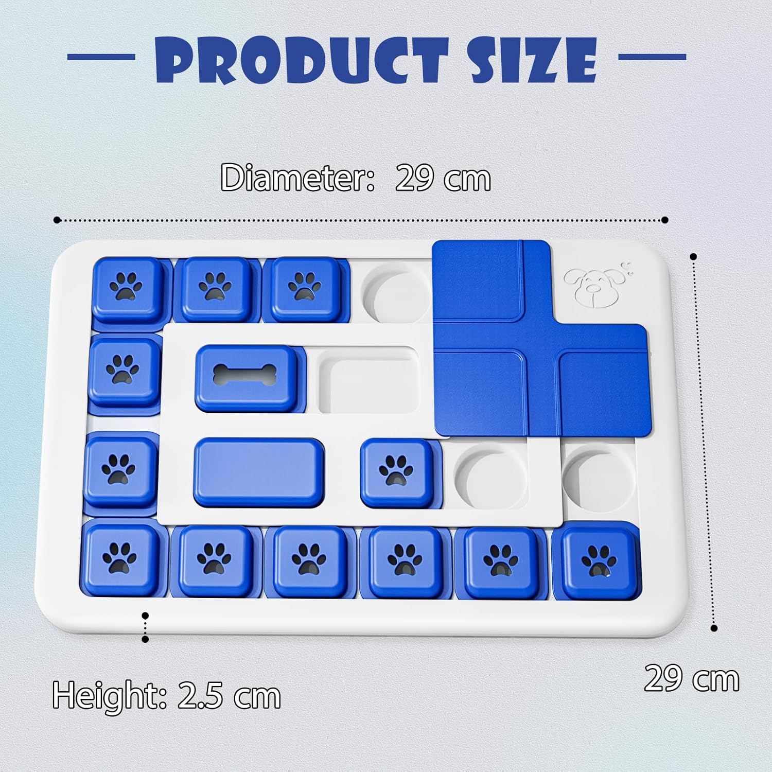 CARLA HOME Interactive Dog Puzzle Toy Slow Feeder Treat Dispenser for Dogs & Cats V178-36319
