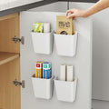 CARLA HOME 4-Pack Self-Adhesive Wall Storage Box for Cabinet Doors, Kitchen, Bathroom & Office V178-36322