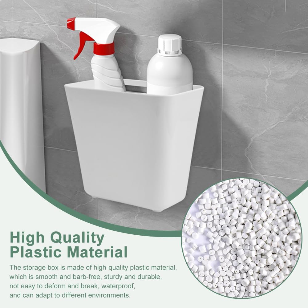 CARLA HOME 4-Pack Self-Adhesive Wall Storage Box for Cabinet Doors, Kitchen, Bathroom & Office V178-36322