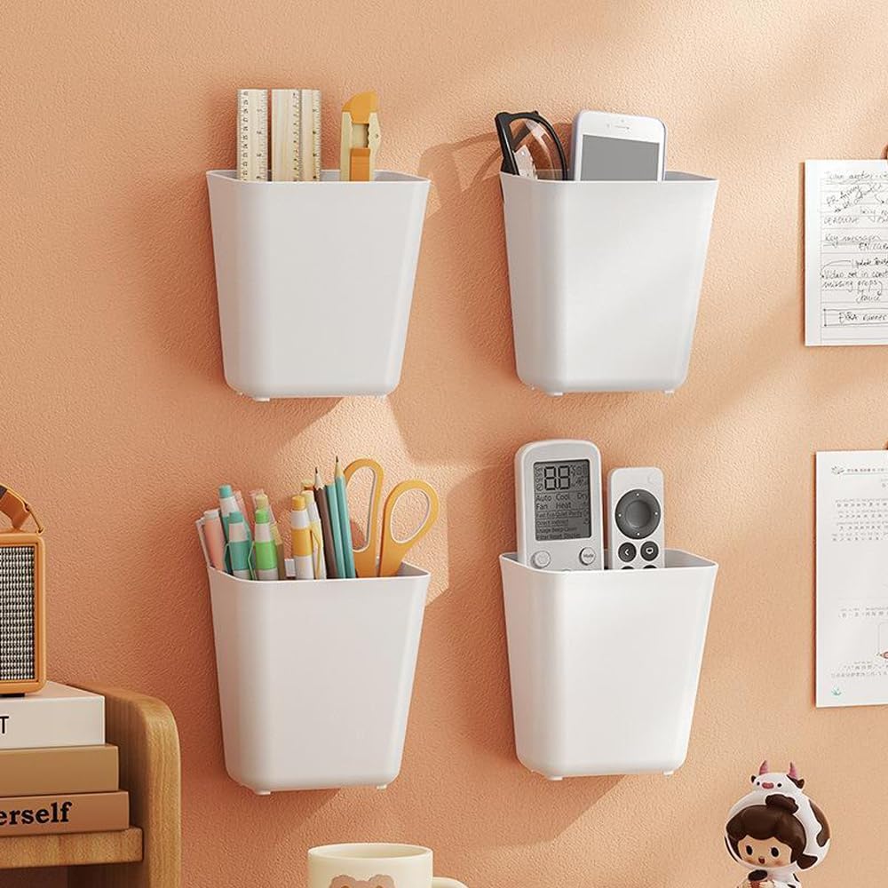 CARLA HOME 4-Pack Self-Adhesive Wall Storage Box for Cabinet Doors, Kitchen, Bathroom & Office V178-36322
