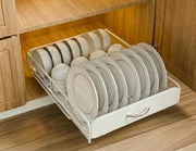 CARLA HOME Pull Out Dish Rack for Kitchen Cabinet with Slide Out Drawer Organizer for Plates, Bowls & Utensils V178-36326