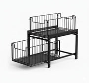 CARLA HOME 2 Tier Sliding Cabinet Organizer Drawer Storage Rack for Kitchen or Bathroom V178-36330