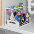 CARLA HOME 2 Tier Under Sink Organiser with Sliding Drawers for Kitchen & Bathroom V178-36335