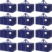 CARLA HOME 12-Pack Large Moving Storage Bags with Zippers & Handles with 95 Liters Capacity for Space Saving, V178-36345