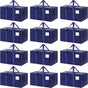 CARLA HOME 12-Pack Large Moving Storage Bags with Zippers & Handles with 95 Liters Capacity for Space Saving, V178-36345