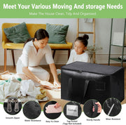 CARLA HOME 12-Pack Large Moving Storage Bags with Zippers & Handles with 95 Liters Capacity for Space Saving, V178-36346