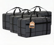 CARLA HOME 4-Pack 180L Extra Large Moving Storage Bags with Handles & Duty Zippered for Clothes, Travel, V178-36347