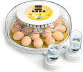 CARLA HOME 18 Egg Incubator with Automatic Turning, LED Display, Humidity & Temperature Control, Auto Water V178-36353