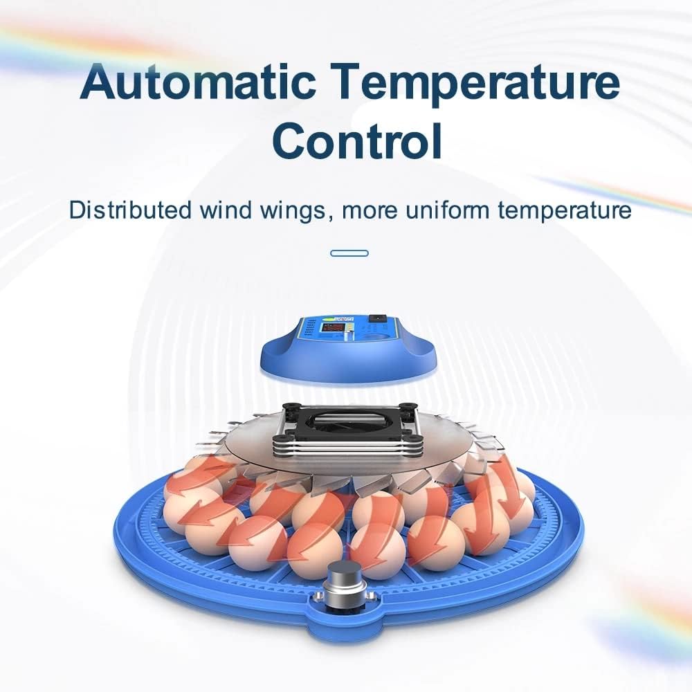 CARLA HOME 52 Egg Incubator with Automatic Turning, LED Display, Humidity & Temperature Control, Auto Water V178-36354