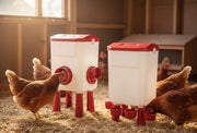 CARLA HOME Automatic Chicken Feeder Waterer Set with 8KG Food 7L Water Capacity for Coop, Chickens, Ducks, V178-36357
