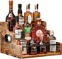 CARLA HOME 3-Tier Liquor Bottle Display Shelf Rack Bar Organizer for Whiskey, Wine, Coffee Syrups, Spirits & V178-36362