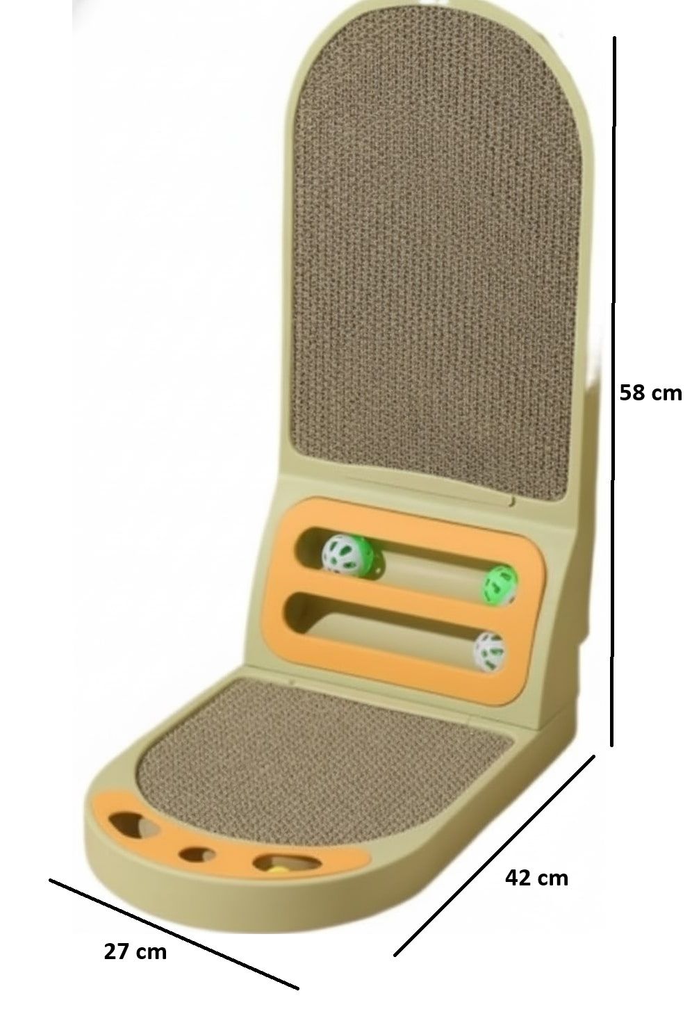 CARLA HOME Vertical Cat Scratching Board with Durable Cardboard for Indoor Cats V178-36371