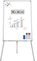 CARLA HOME Whiteboard Easel Portable Magnetic Dry Erase Board with Adjustable Tripod Stand & Height V178-36372