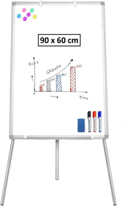 CARLA HOME Whiteboard Easel Portable Magnetic Dry Erase Board with Adjustable Tripod Stand & Height V178-36372